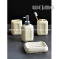 Ensemble de salle de bain Polyresin en forme de savon (WBP0935A)